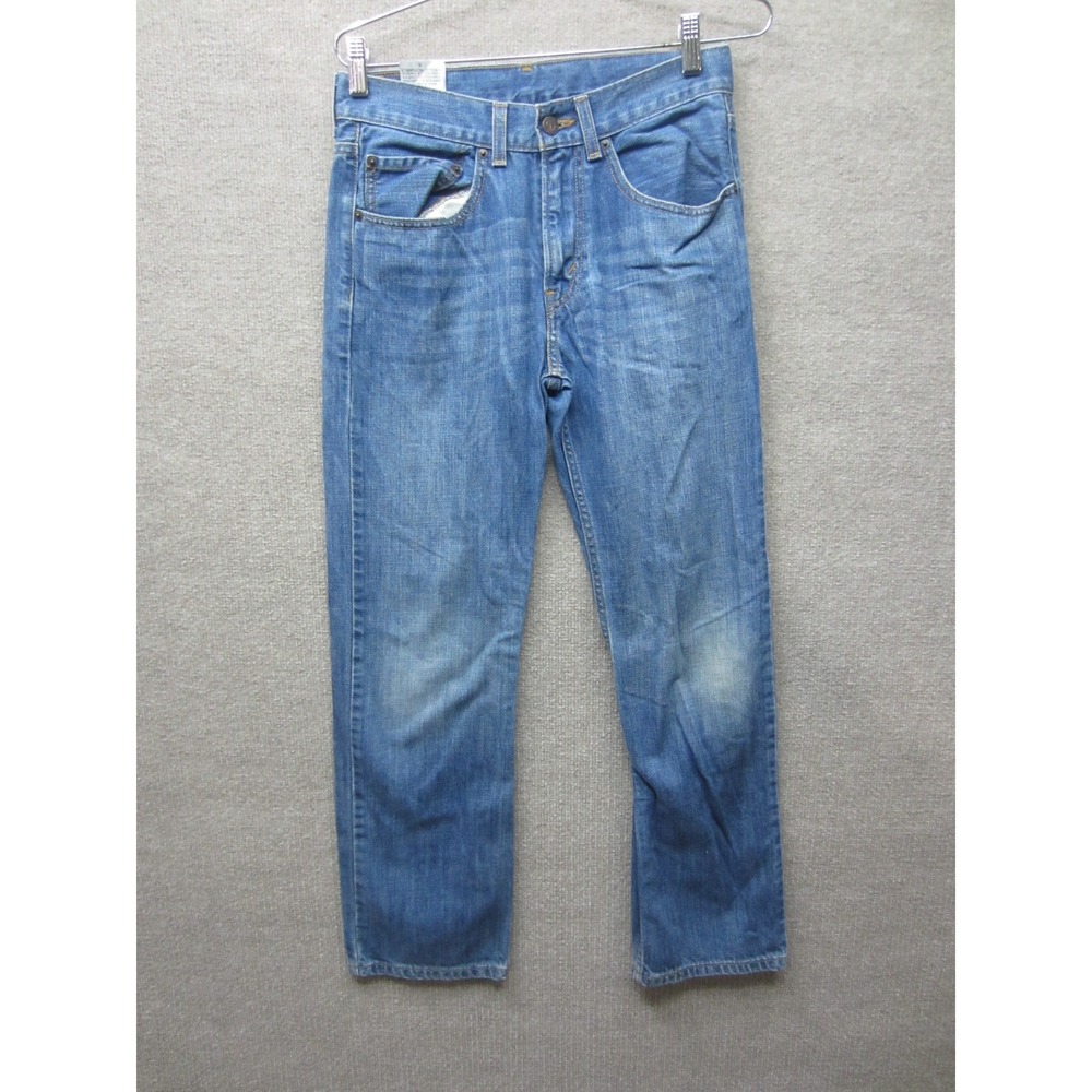Levis 514 Straight Fit Jeans Blue Denim Medium Wash 16 Reg 28x28